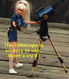 Photo of AstroBarbie w/scope